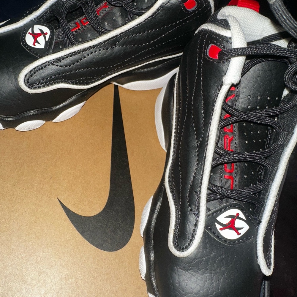 Air Jordan Black and Red Sneakers